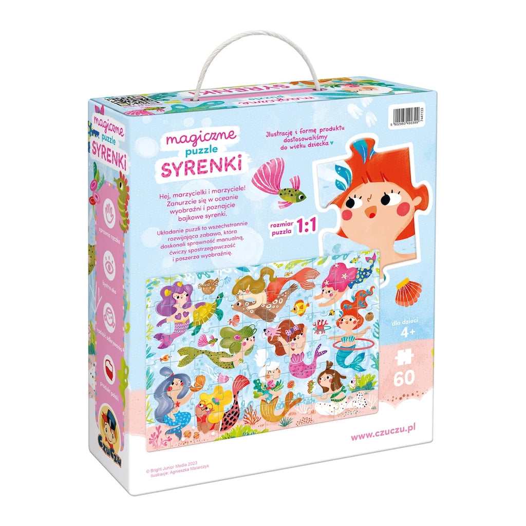 Puzzle magiczne Syrenki zmieniające kolory, od 4 lat