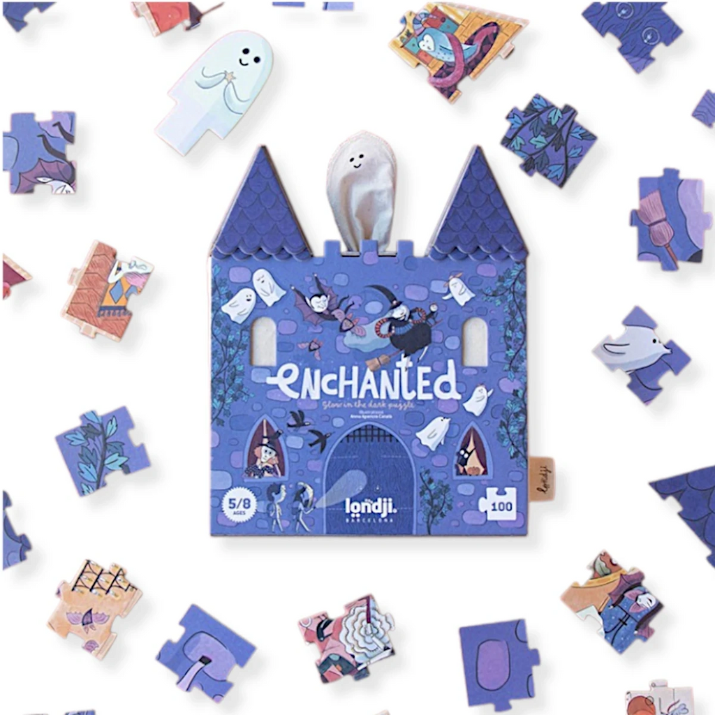 Puzzle dwustronne Enchanted świecące, od 5 lat