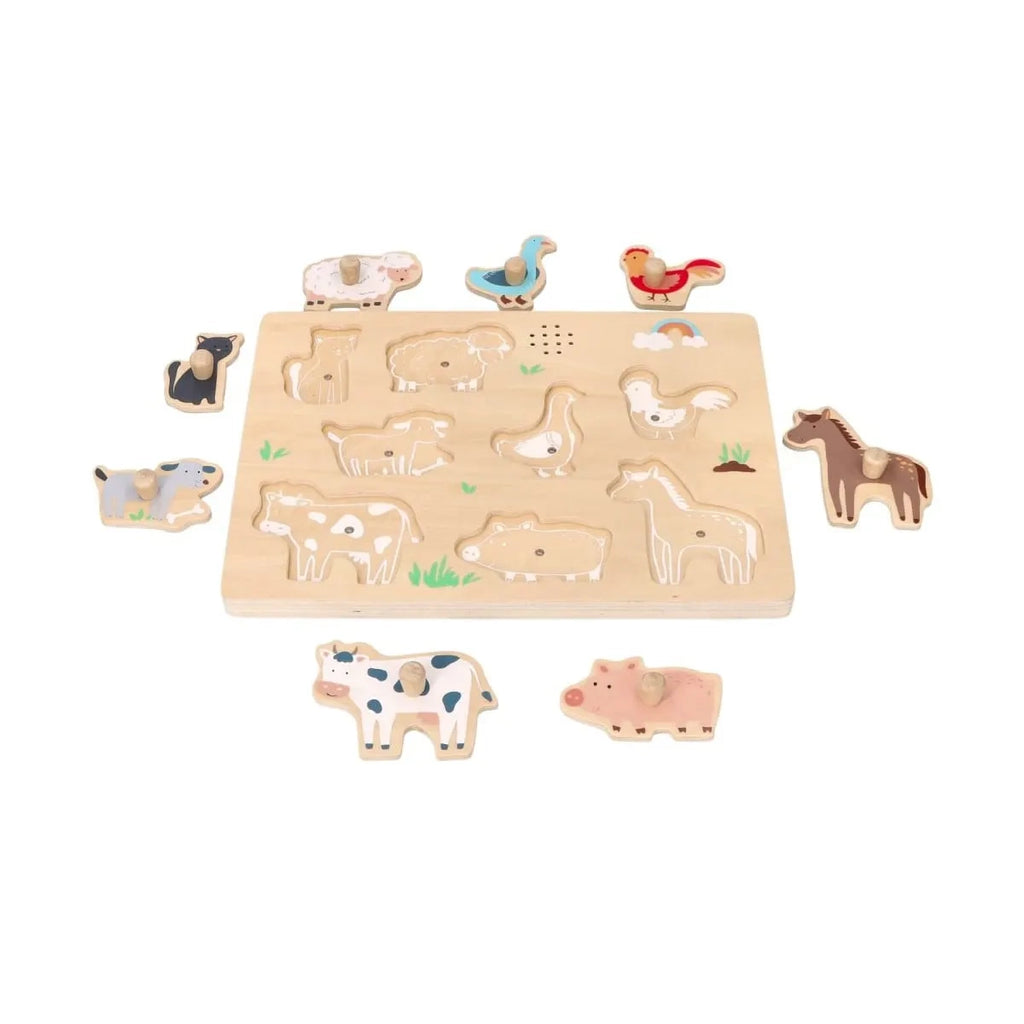 Puzzle dźwiękowe Farma, od 18 mies.
