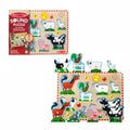 Puzzle dźwiękowe zwierzęta z farmy 8 el., od 2 lat