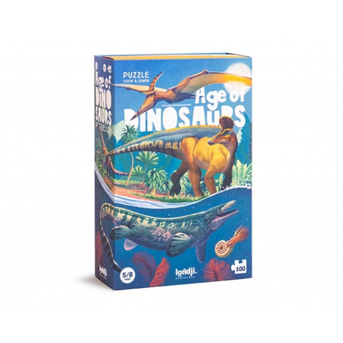 Puzzle edukacyjne Era dinozaurów 100 el., od 5 lat