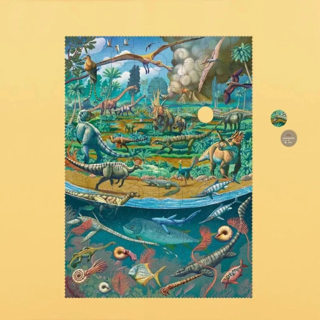 Puzzle edukacyjne Era dinozaurów 100 el., od 5 lat