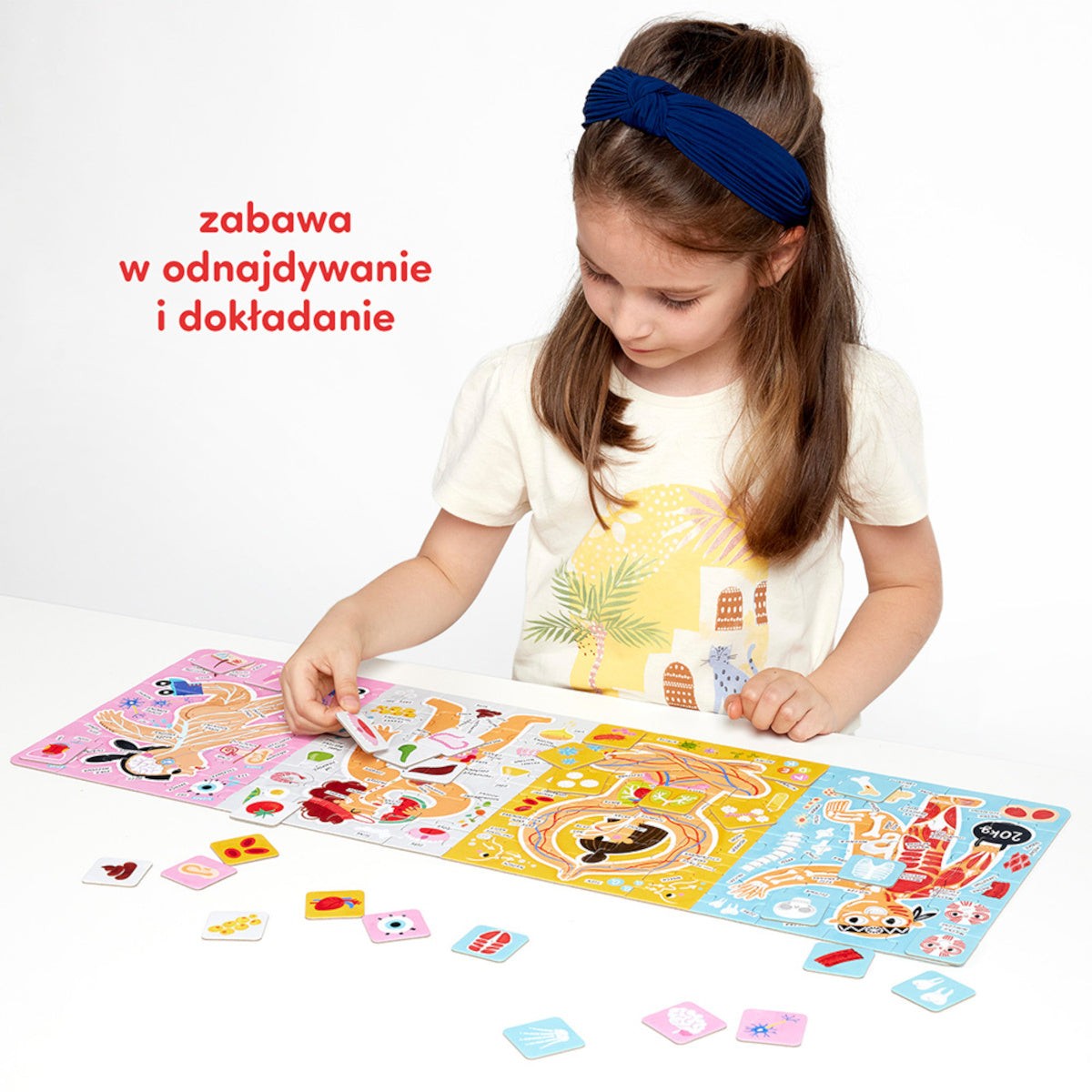 Puzzle edukacyjne Tak działa Moje ciało 96 el., od 5 lat