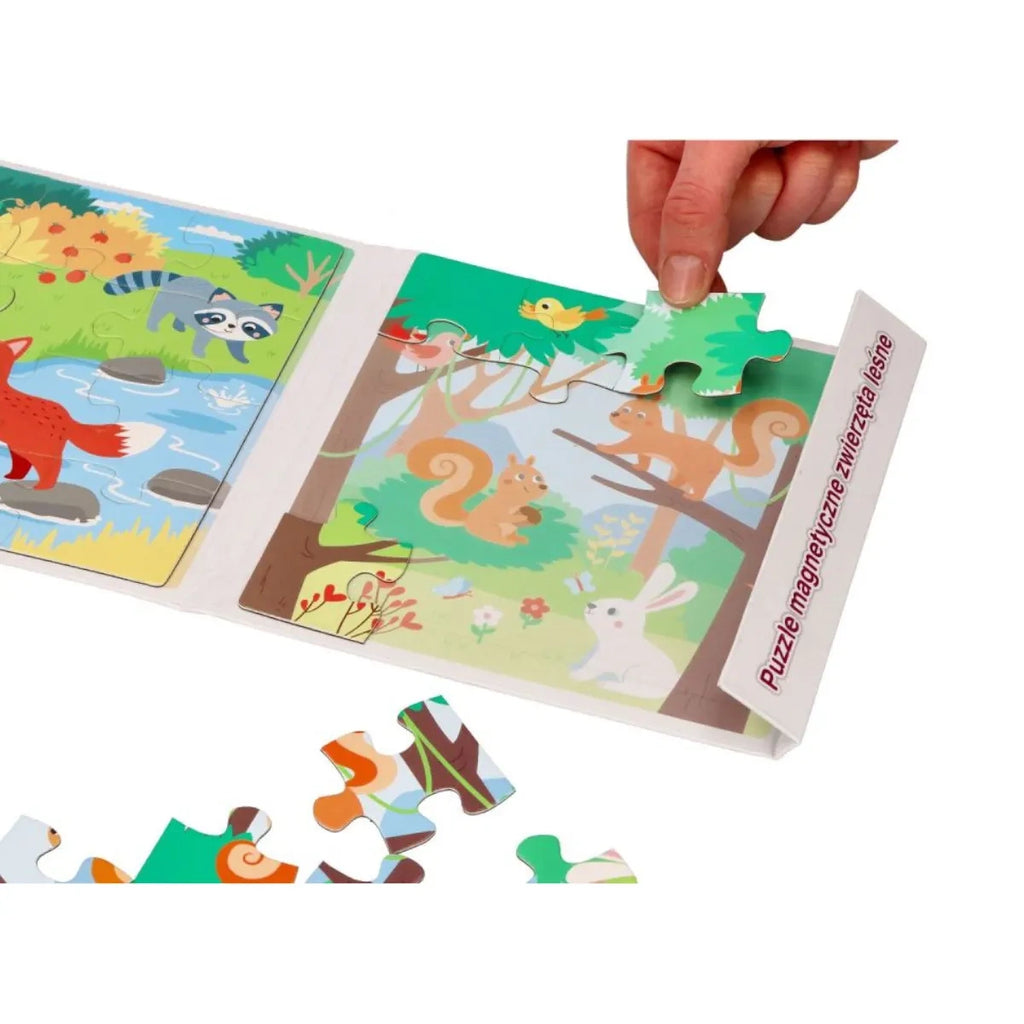 Puzzle magnetyczne Leśne zwierzęta, od 3 lat