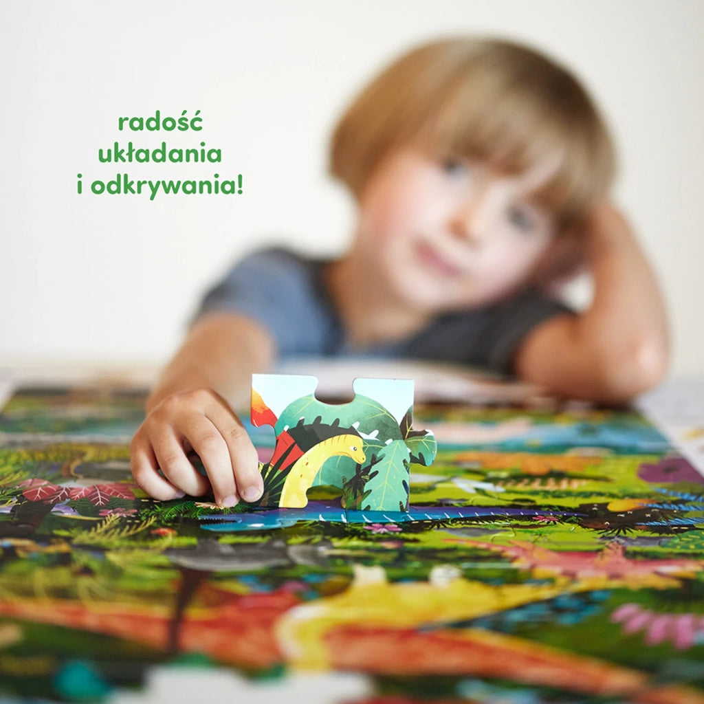 Puzzle obserwacyjne Dinozaury 100 el., od 4 lat