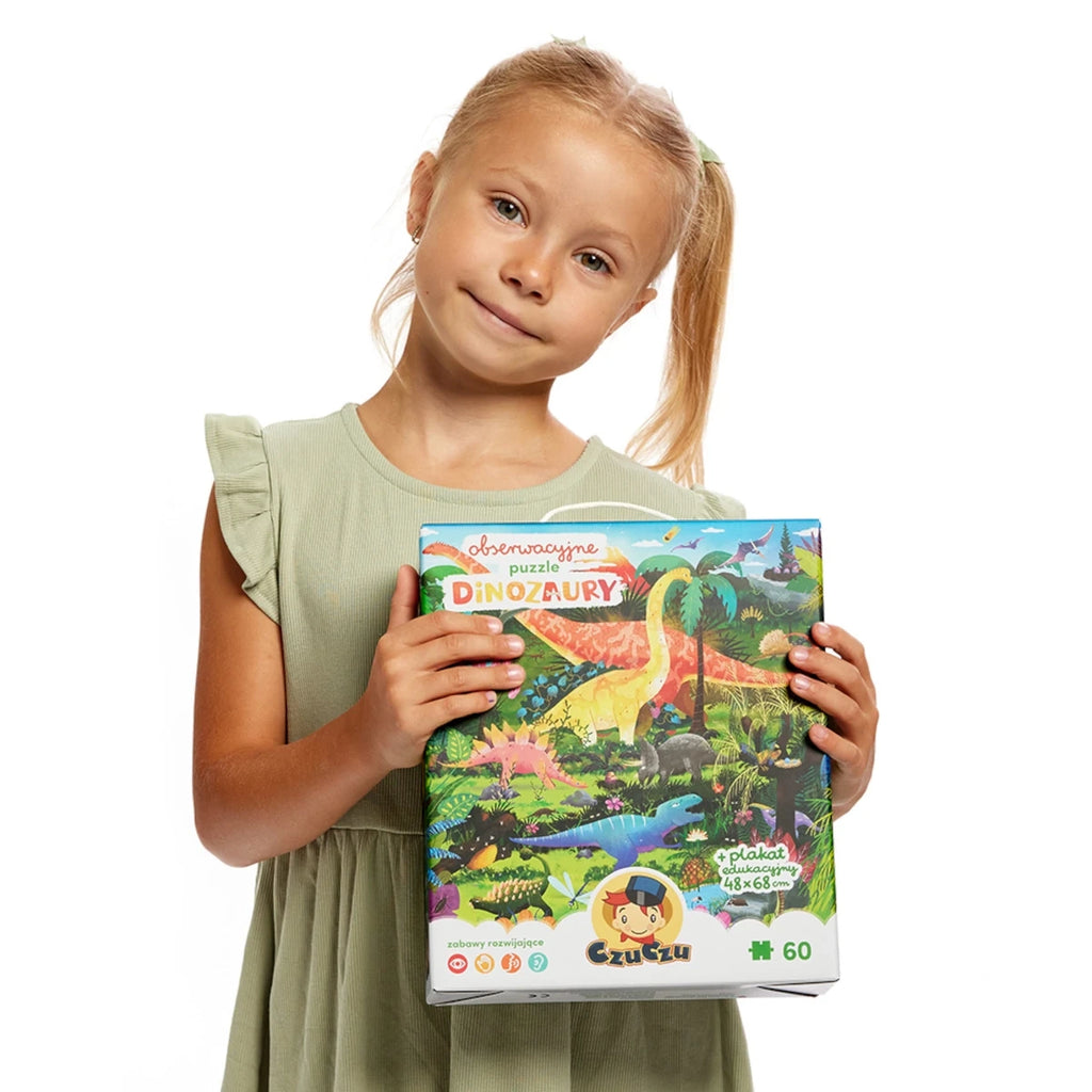 Puzzle obserwacyjne Dinozaury 100 el., od 4 lat