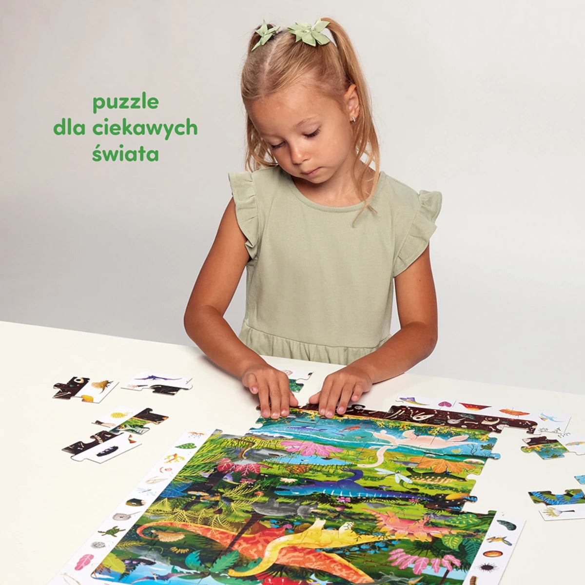 Puzzle obserwacyjne Dinozaury 100 el., od 4 lat