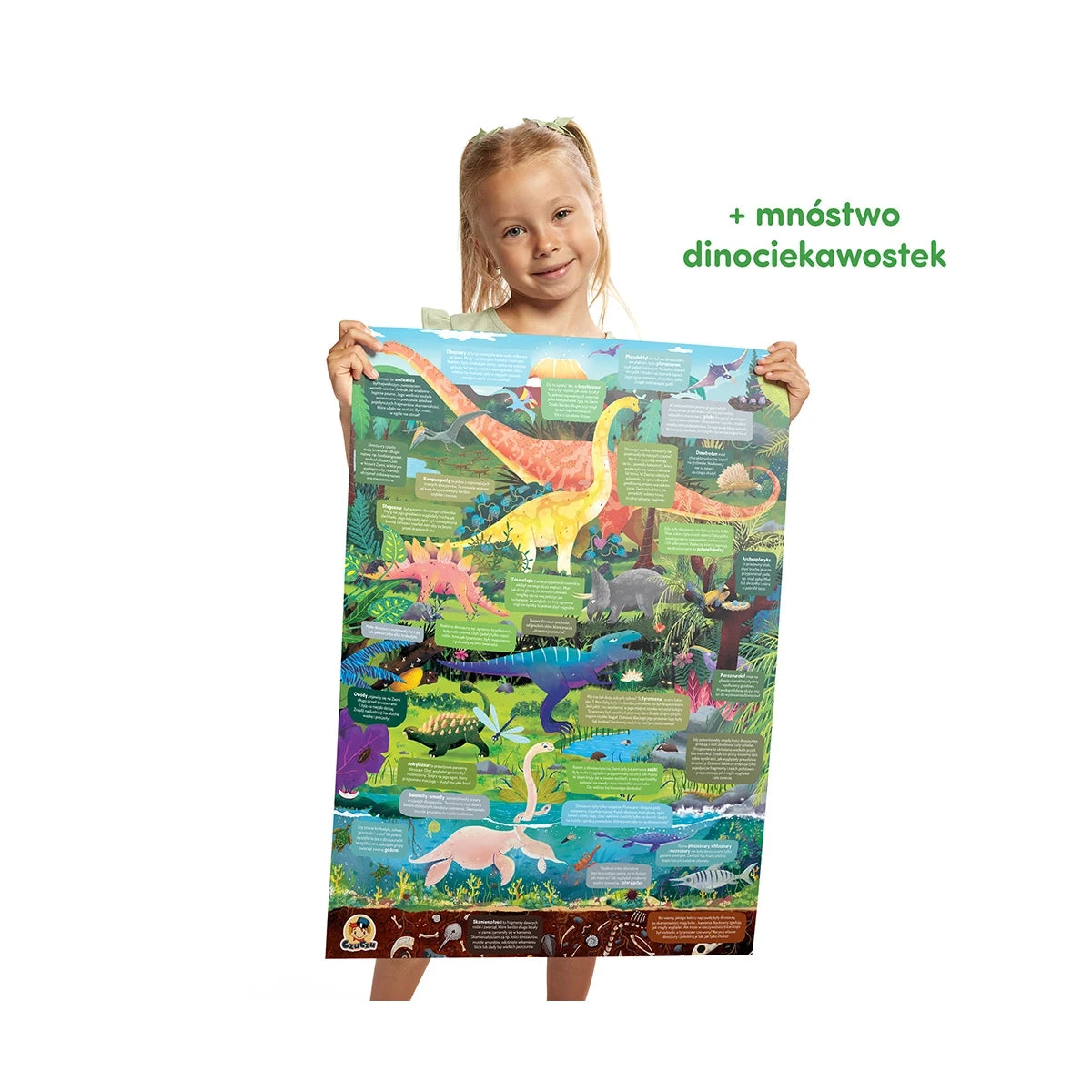 Puzzle obserwacyjne Dinozaury 100 el., od 4 lat