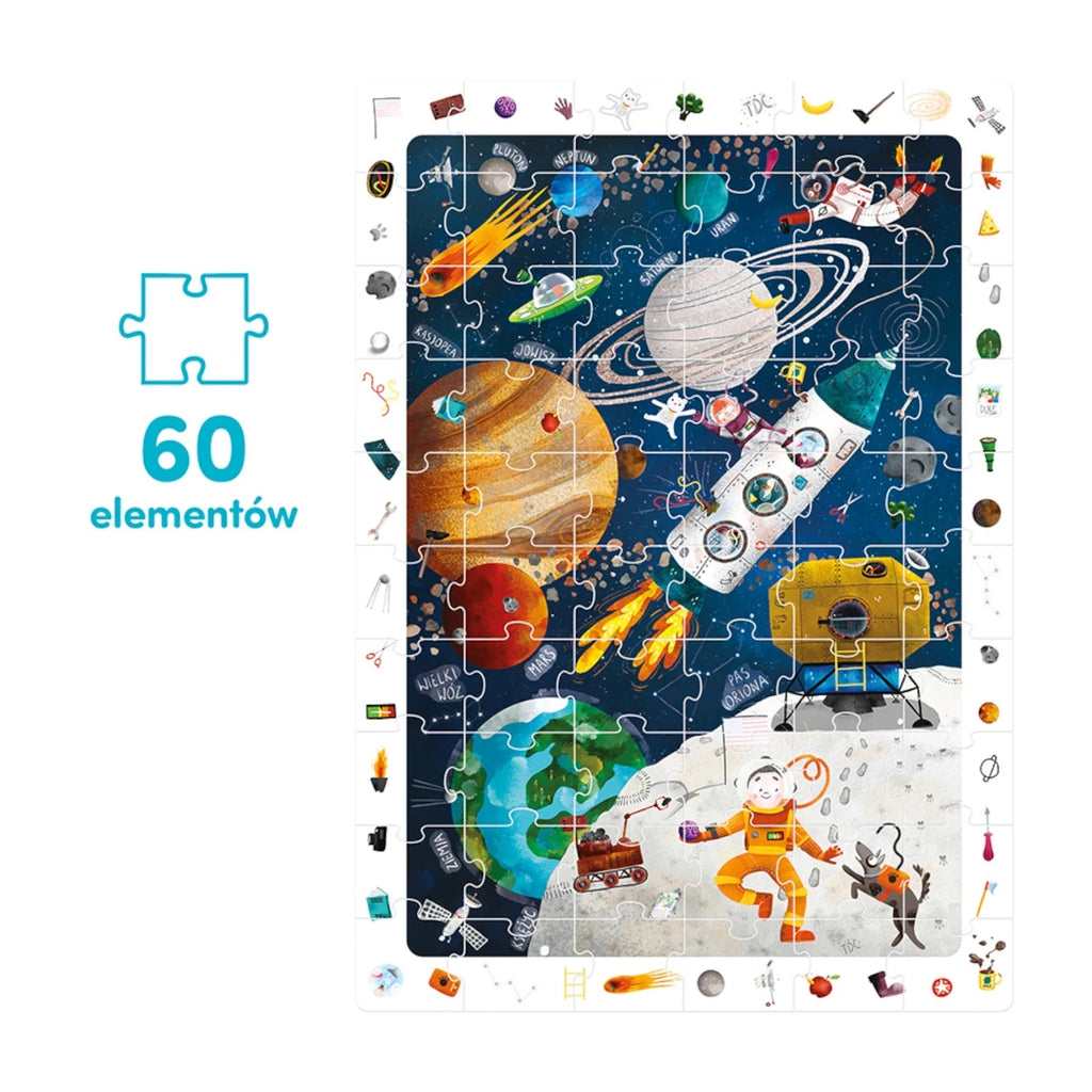 Puzzle obserwacyjne Kosmos 100 el., od 4 lat