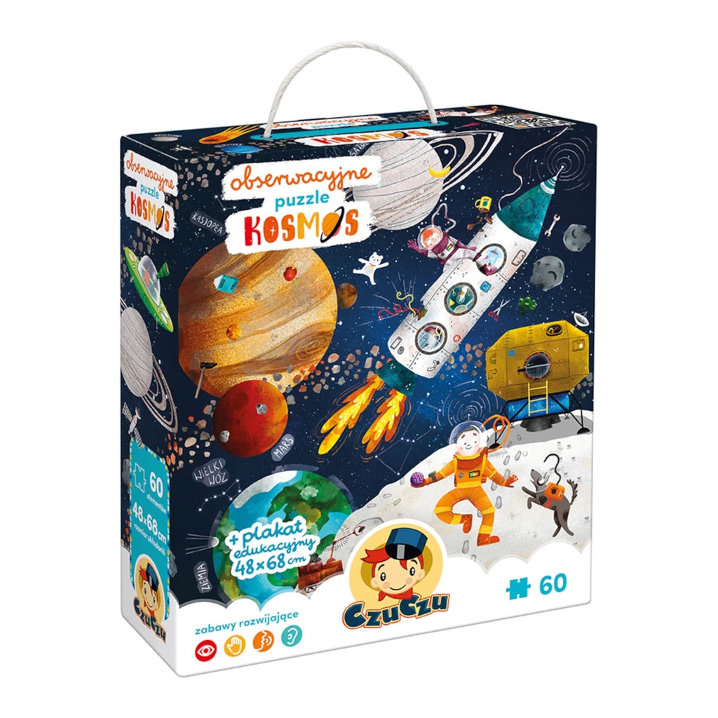Puzzle obserwacyjne Kosmos 100 el., od 4 lat