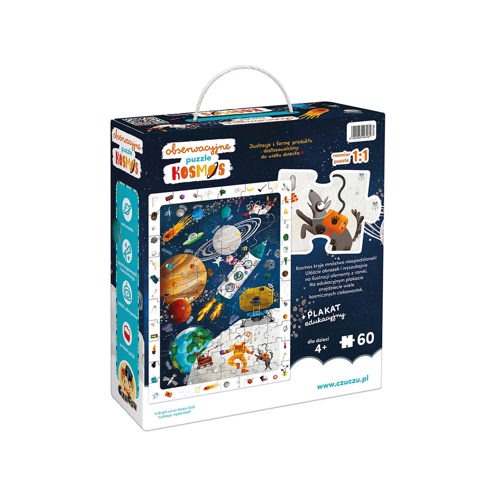 Puzzle obserwacyjne Kosmos 100 el., od 4 lat