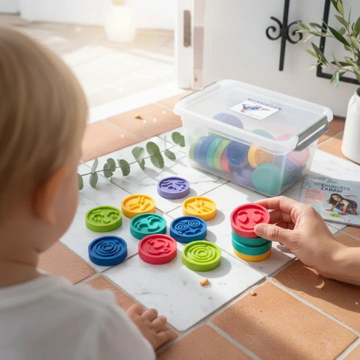 Puzzle sensoryczne Karuzela emocji 36 el., od 1 roku