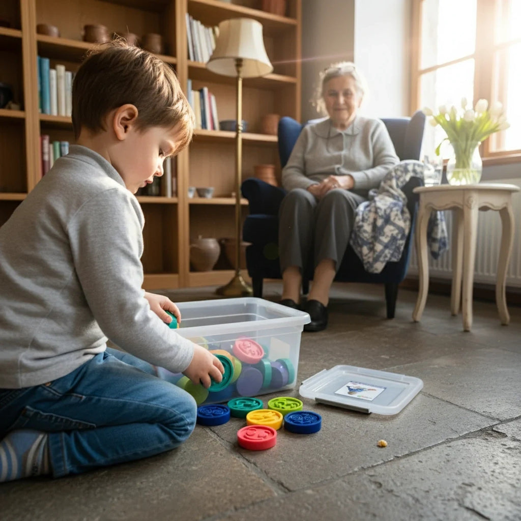 Puzzle sensoryczne Karuzela emocji 36 el., od 1 roku