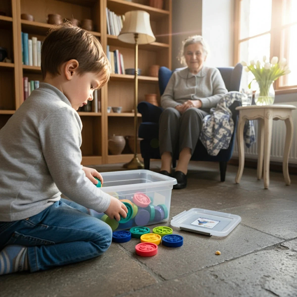 Puzzle sensoryczne Karuzela emocji 36 el., od 1 roku