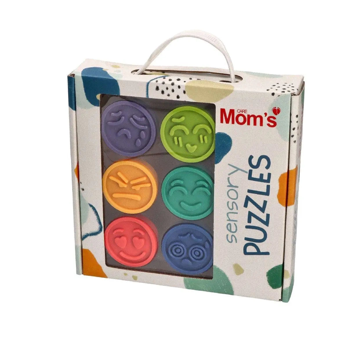Puzzle sensoryczne emocje Miękkie kółeczka, od 6 mies.
