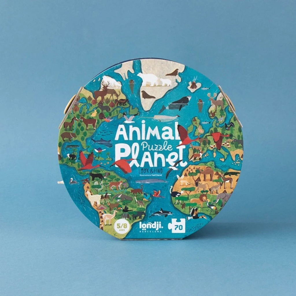 Puzzle tekturowe Animal Planet 70 el. z grą Londji, od 5 lat