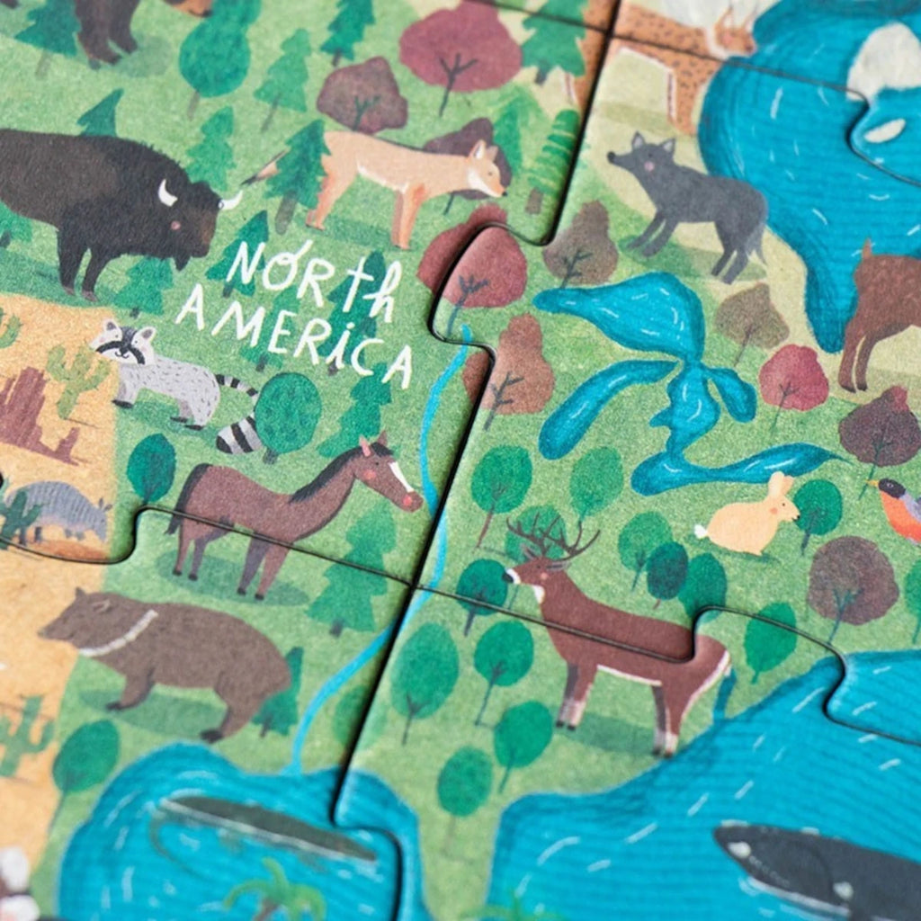 Puzzle tekturowe Animal Planet 70 el. z grą Londji, od 5 lat