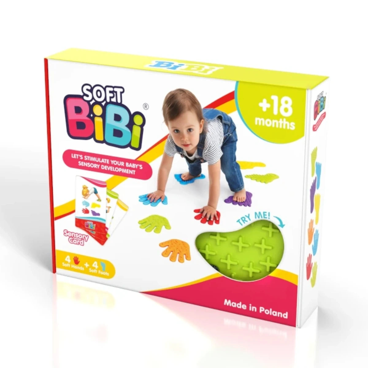 Ścieżka sensoryczna BiBi Hands & Feet 8 el., od 18 mies.