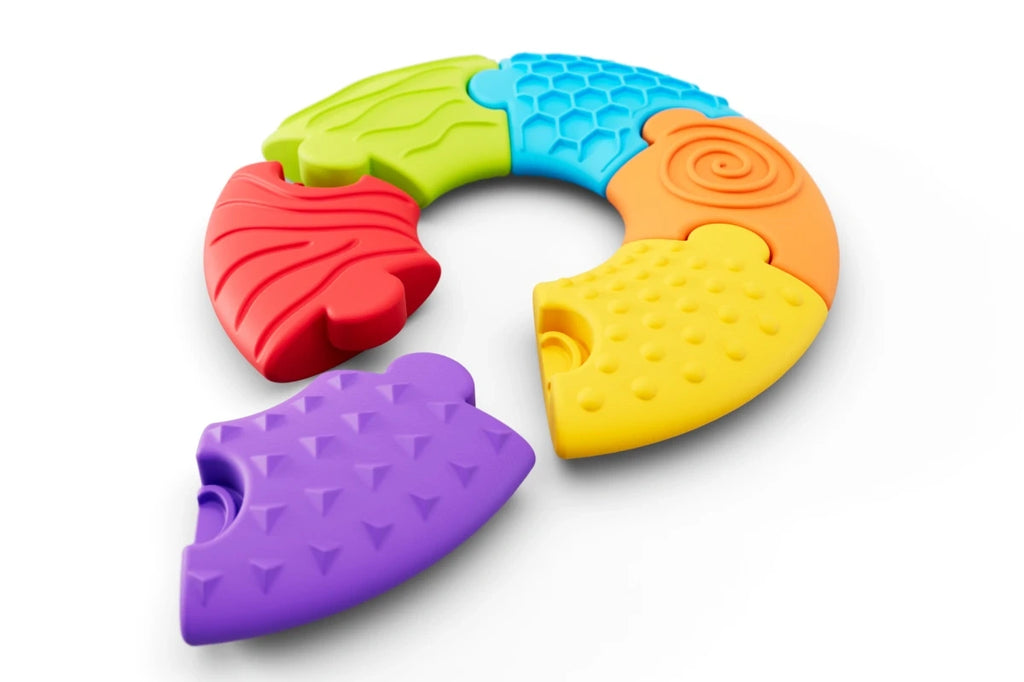 Układanka sensoryczna 6 el. od 6m Soft BiBi Puzzle Circle, od 6 mies.