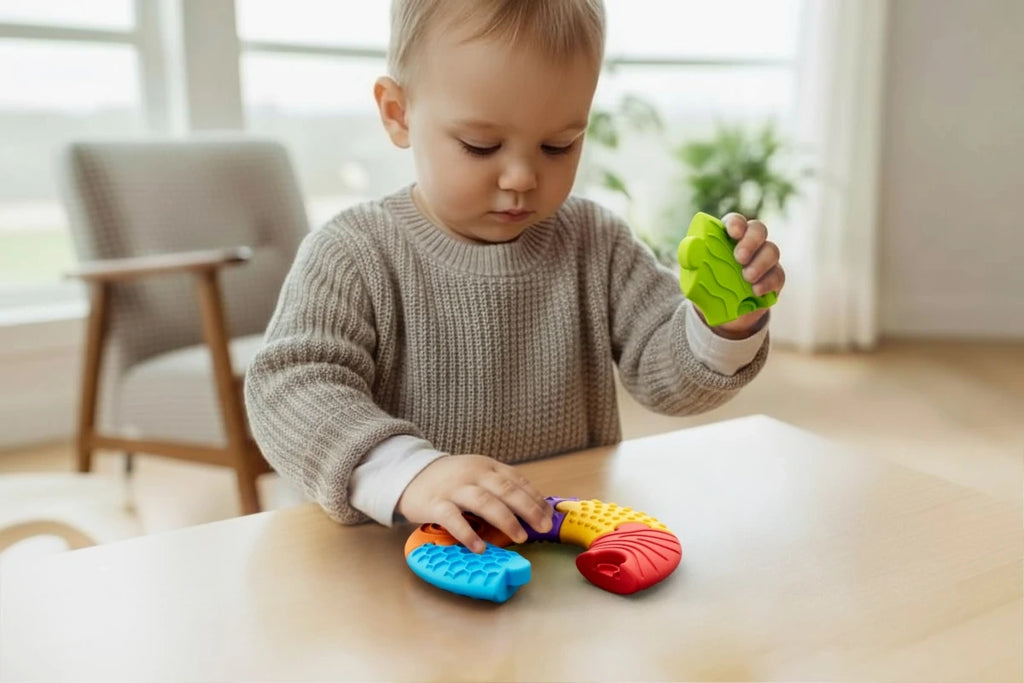Układanka sensoryczna 6 el. od 6m Soft BiBi Puzzle Circle, od 6 mies.