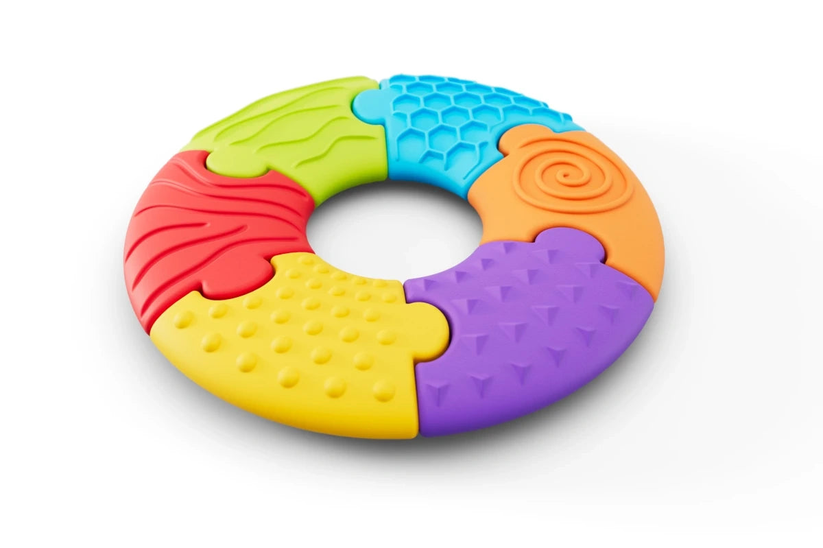 Układanka sensoryczna 6 el. od 6m Soft BiBi Puzzle Circle, od 6 mies.