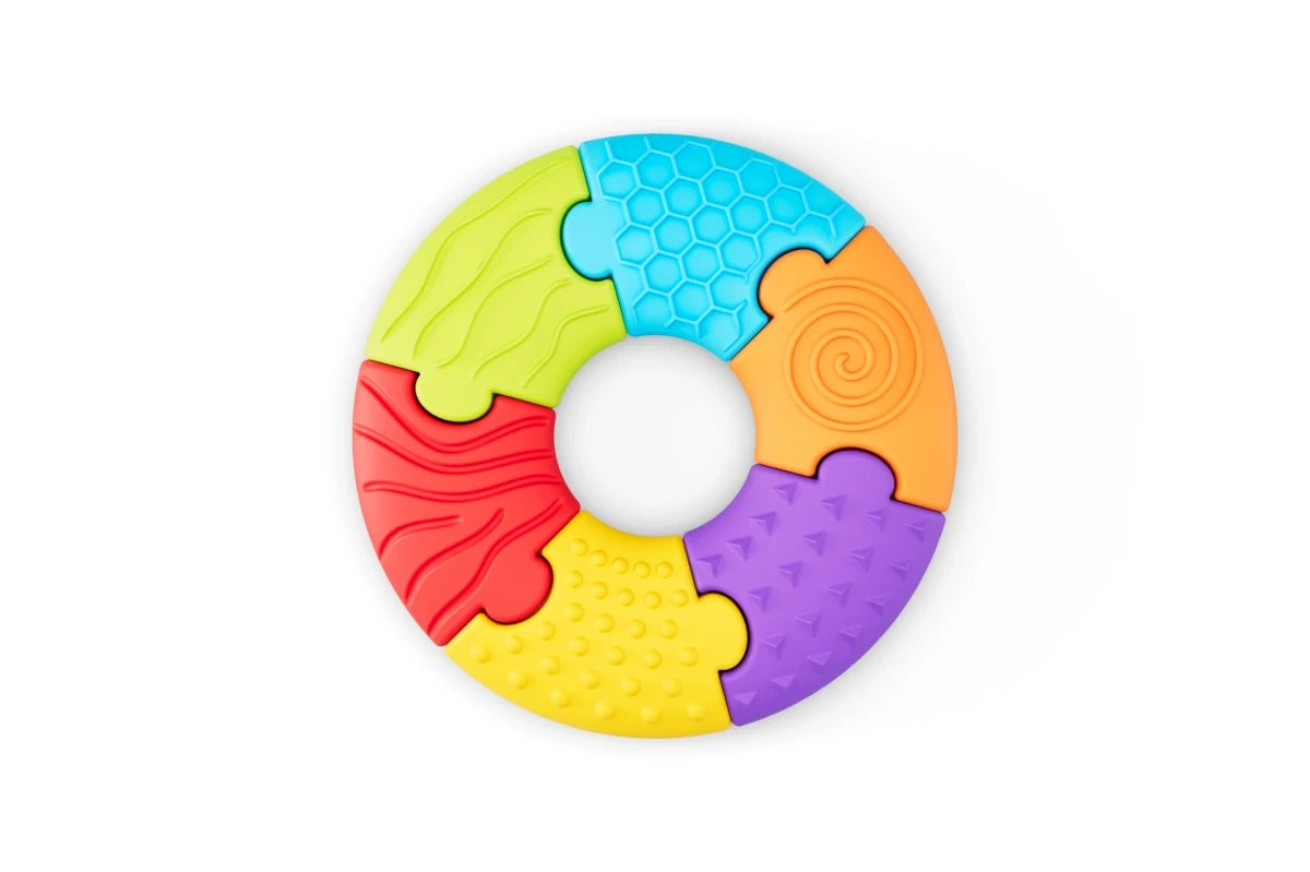 Układanka sensoryczna 6 el. od 6m Soft BiBi Puzzle Circle, od 6 mies.