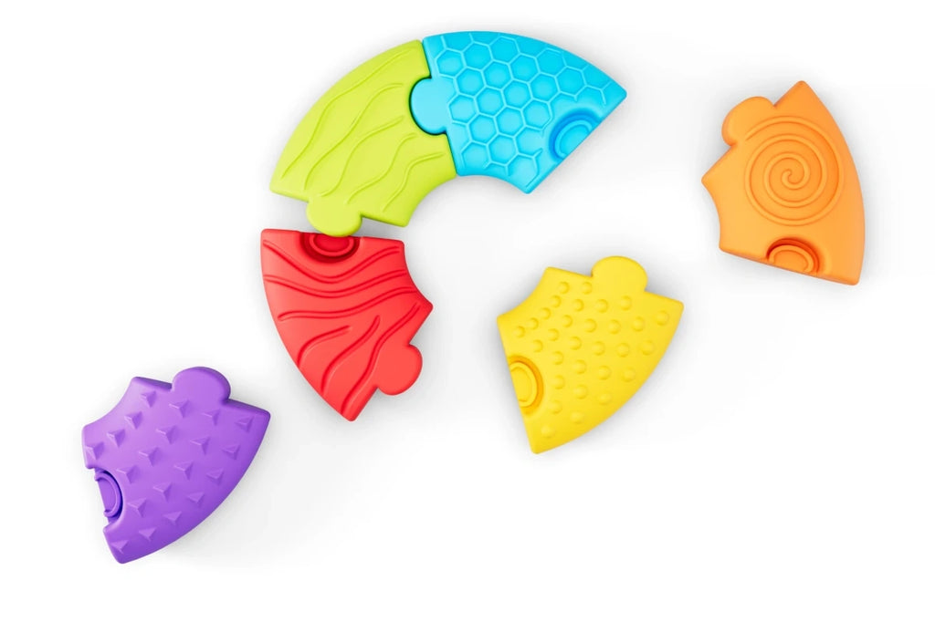 Układanka sensoryczna 6 el. od 6m Soft BiBi Puzzle Circle, od 6 mies.