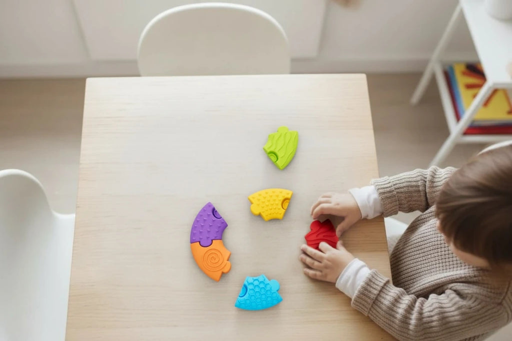Układanka sensoryczna 6 el. od 6m Soft BiBi Puzzle Circle, od 6 mies.