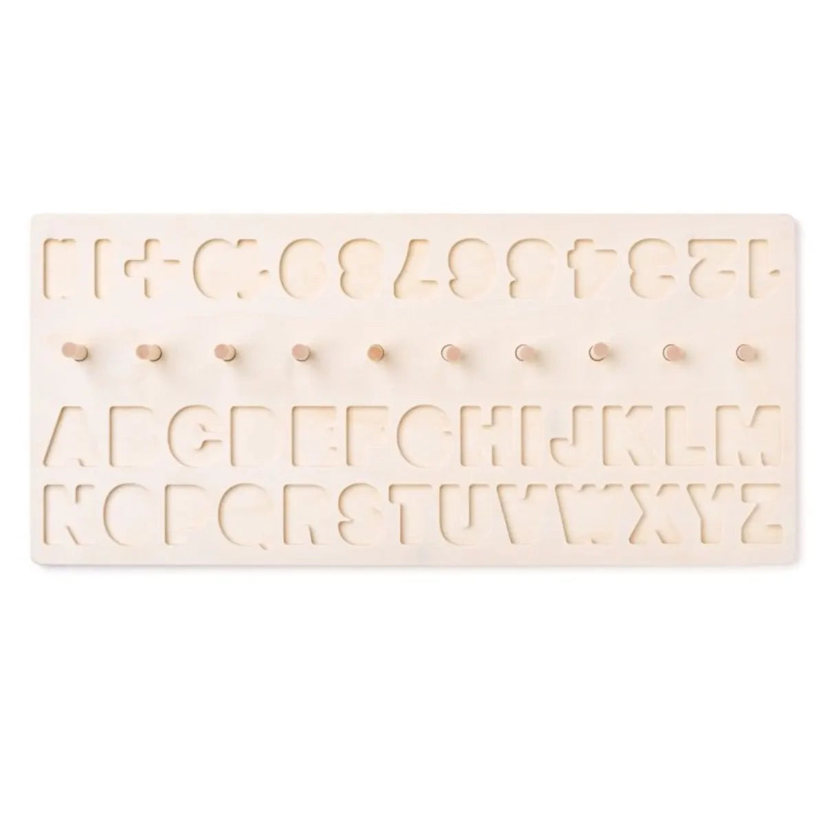 Tablica puzzle alfanumeryczne z literami i cyframi + znaki, od 3 lat