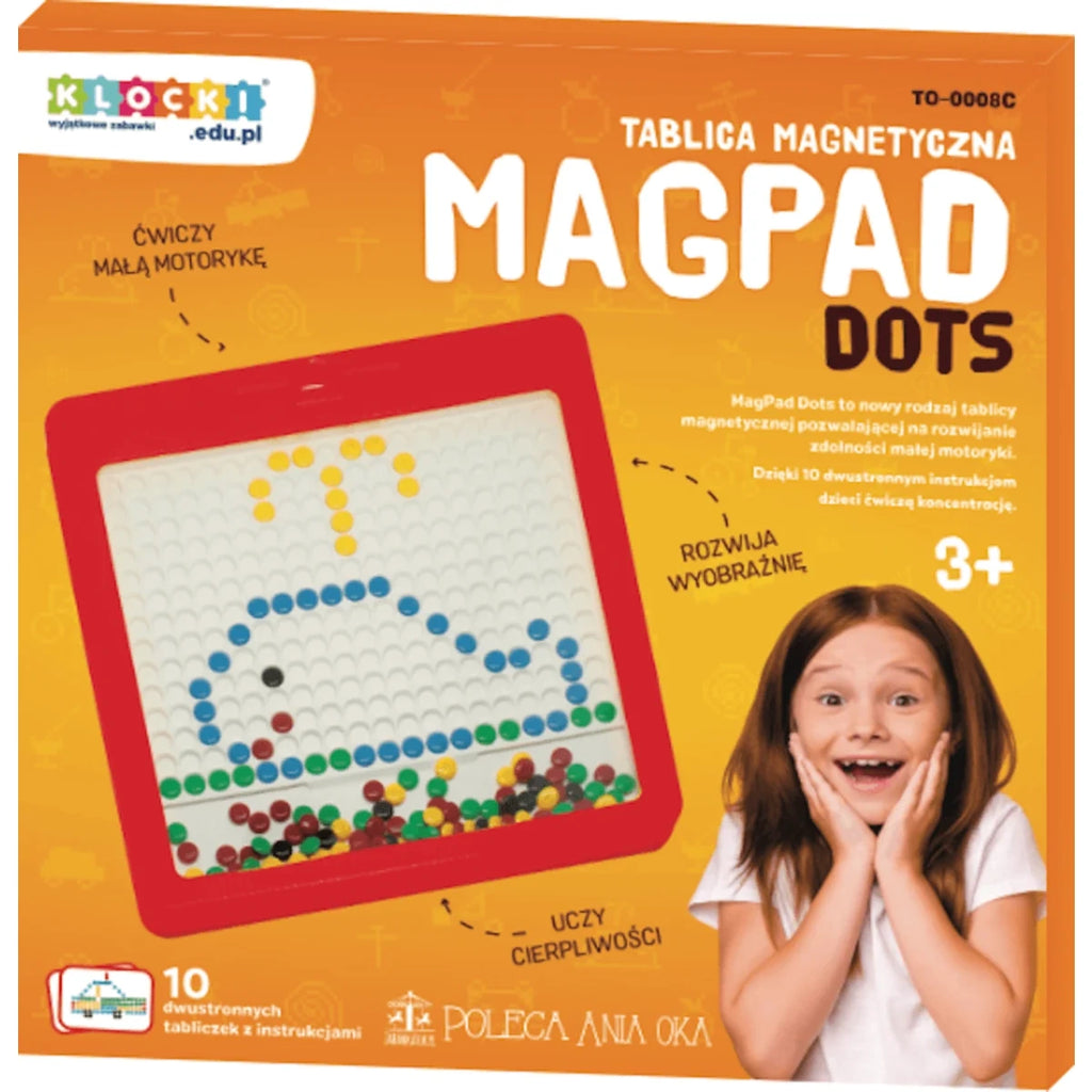 Tablica magnetyczna Dots [czerwona], od 3 lat