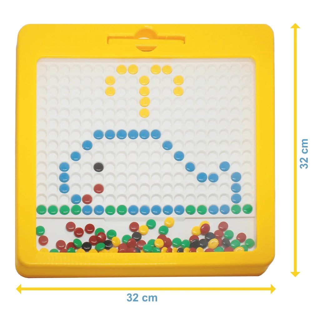 Tablica magnetyczna Dots Żółta, od 3 lat