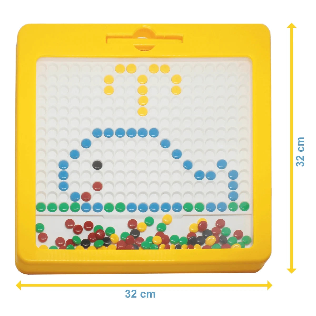 Tablica magnetyczna Dots Żółta, od 3 lat