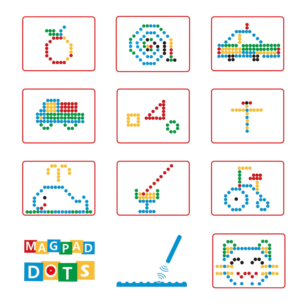 Tablica magnetyczna Dots Żółta, od 3 lat