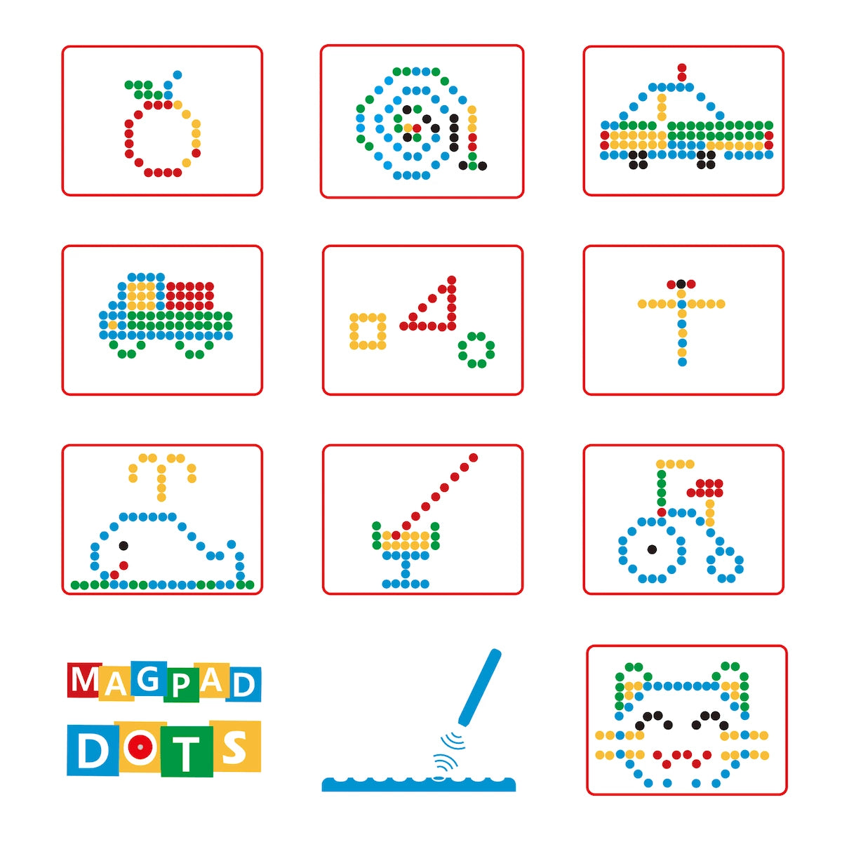 Tablica magnetyczna Dots Żółta, od 3 lat