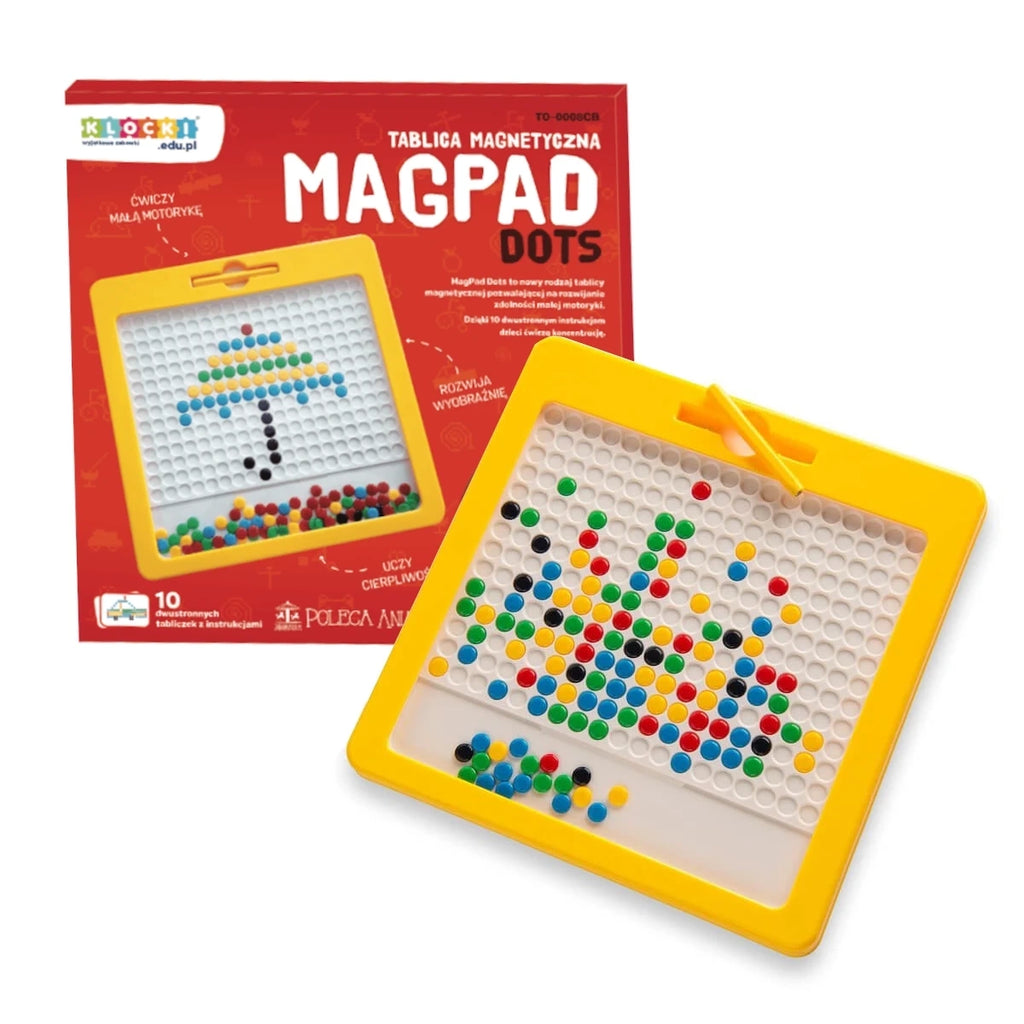 Tablica magnetyczna Dots Żółta, od 3 lat