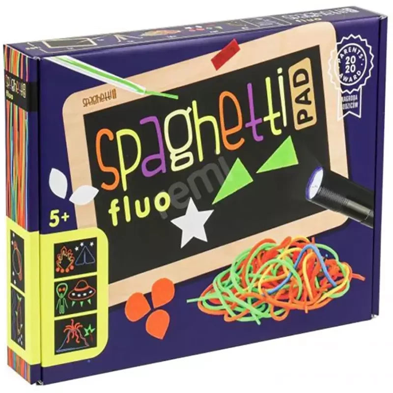 Tabliczka Spaghetti Fluo z latarką LED kreatywna, od 5 lat