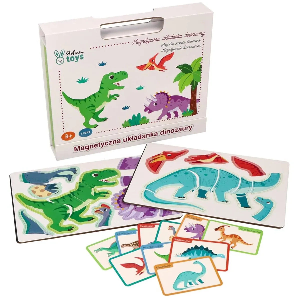 Tablica układanka magnetyczna Dinozaury, od 3 lat