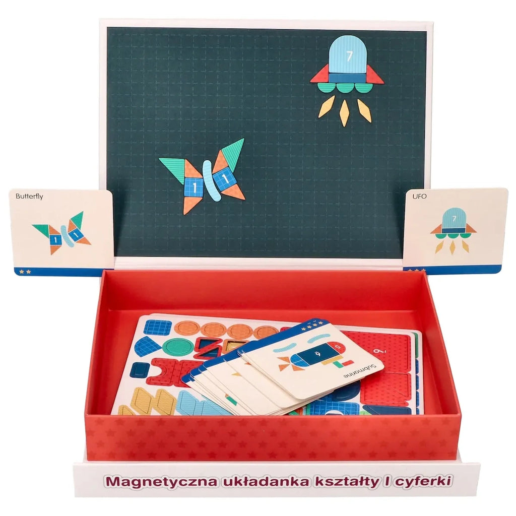 Tablica układanka magnetyczna Kształty i cyfry, od 3 lat