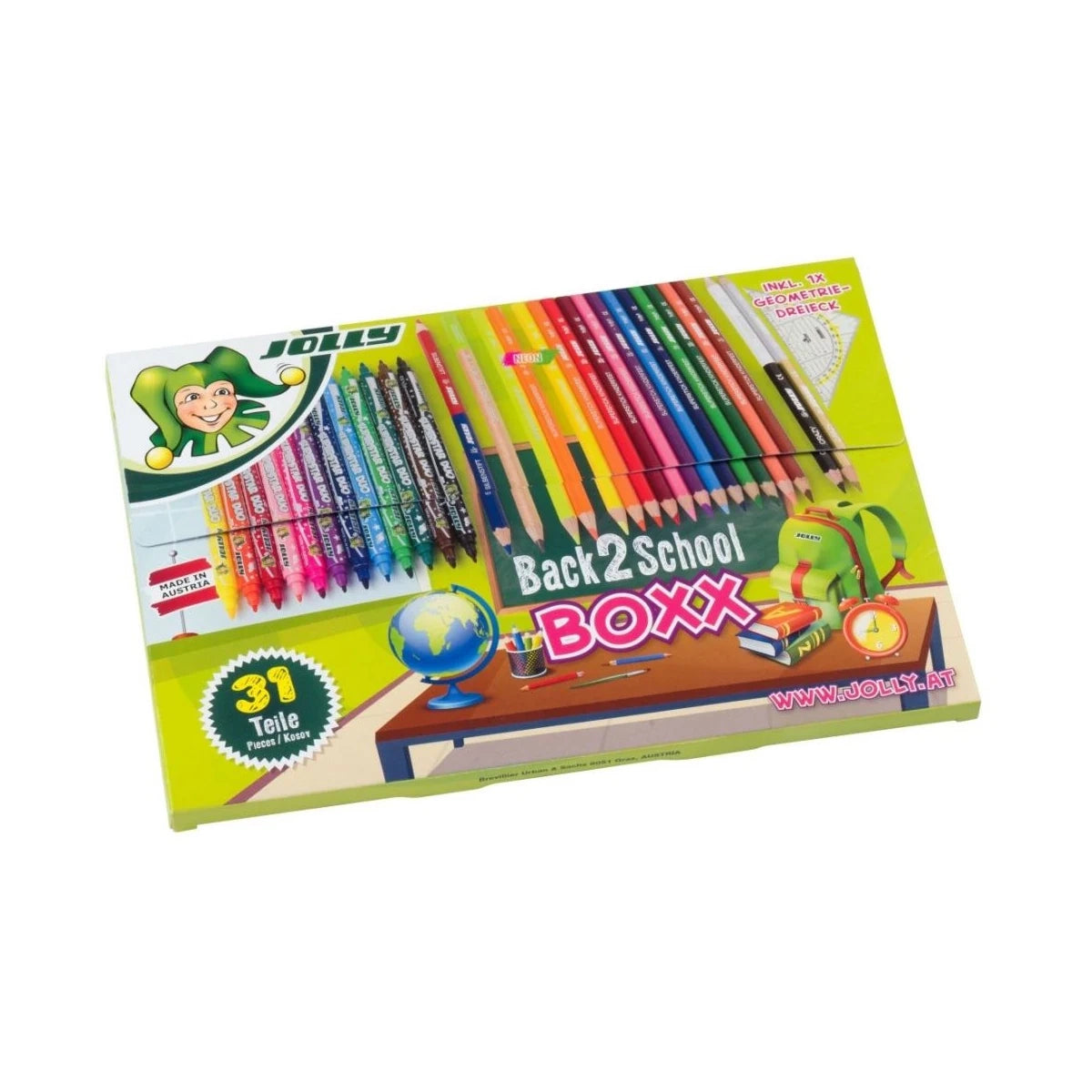 Zestaw Back 2 School Kredki + mazaki 31 el., od 3 lat