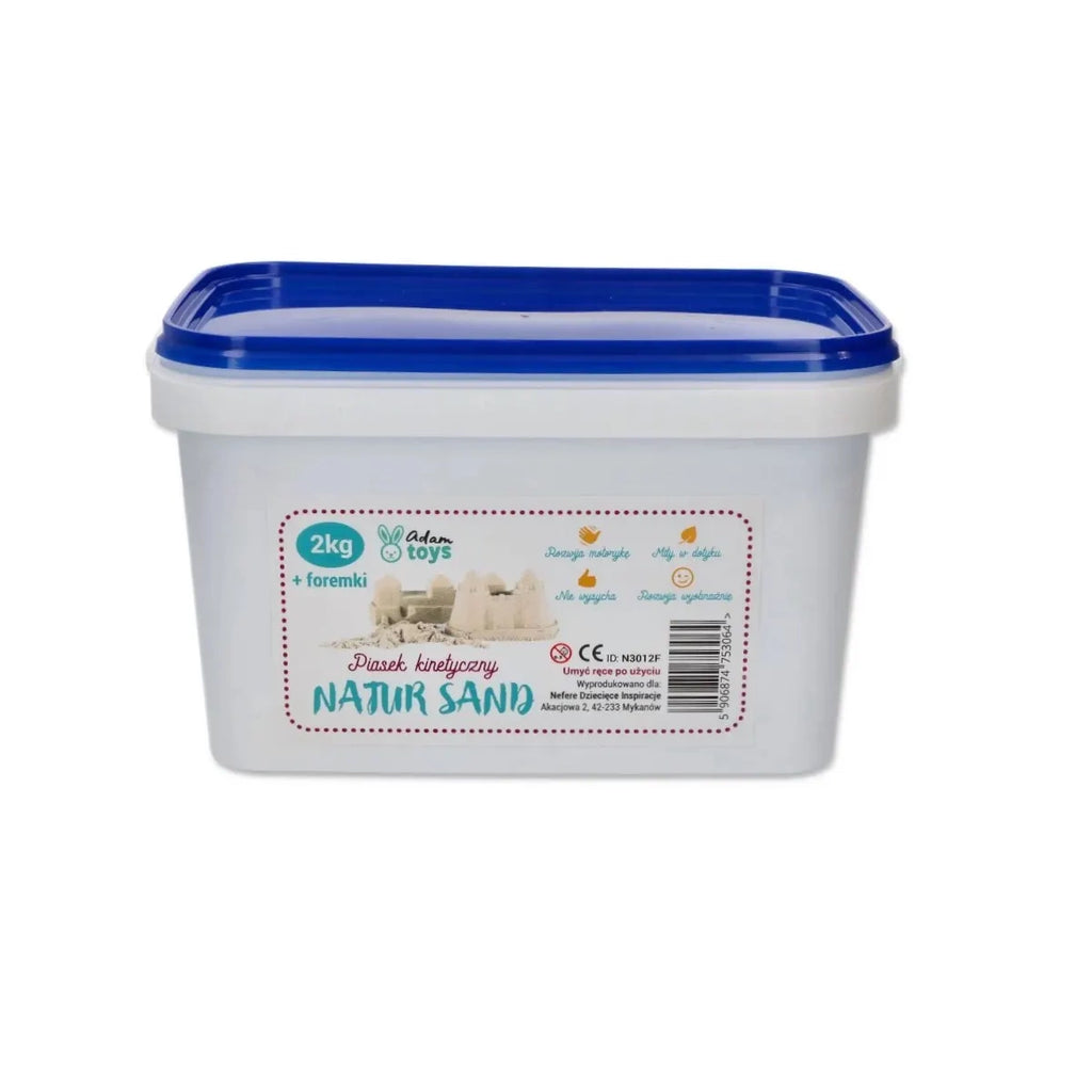 Zestaw piasek kinetyczny NaturSand 2kg + foremki dinozaury, od 3 lat