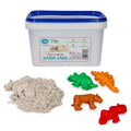 Zestaw piasek kinetyczny NaturSand 2kg + foremki dinozaury, od 3 lat