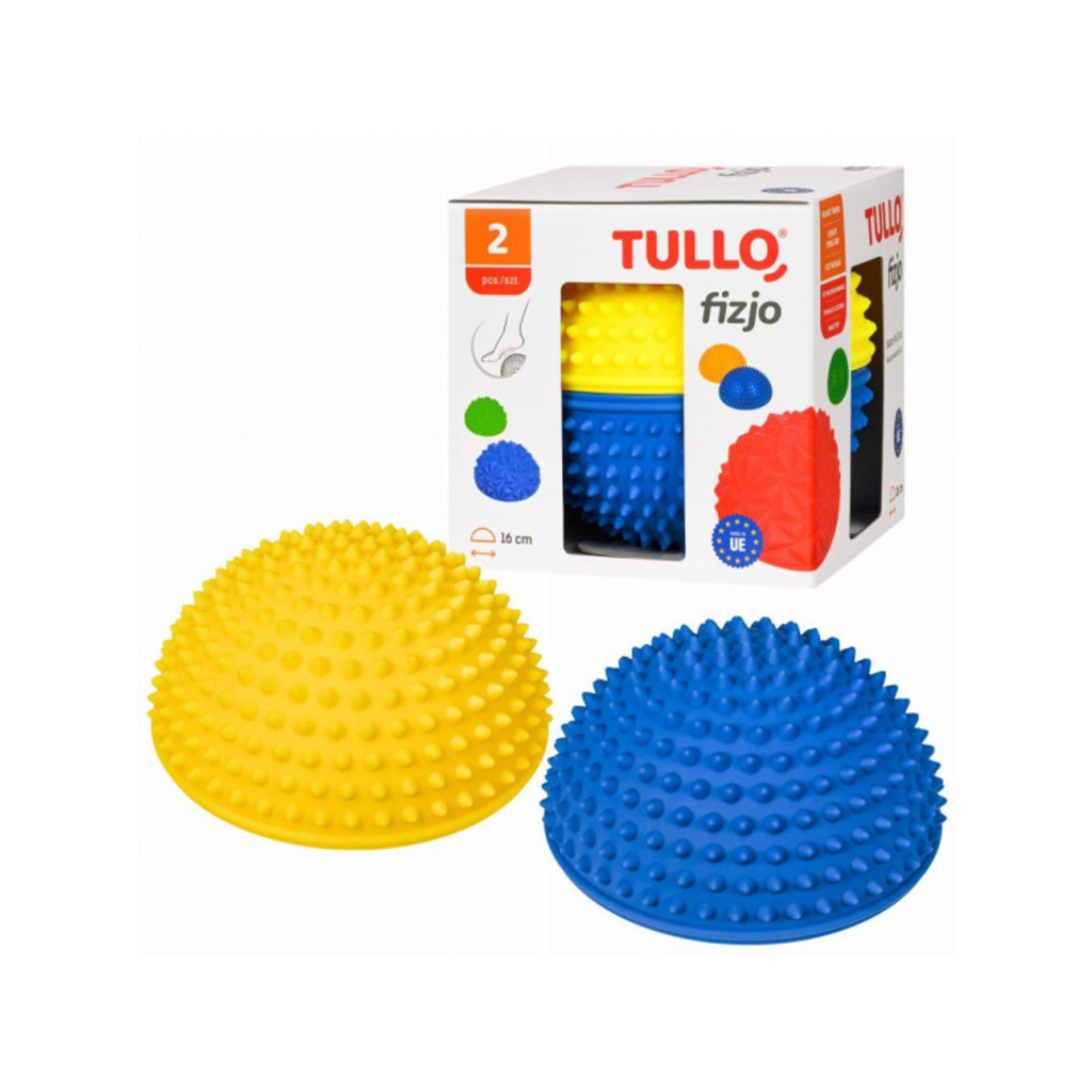 Zestaw półkul sensorycznych 2 szt. żólta i niebieska, od 3 lat