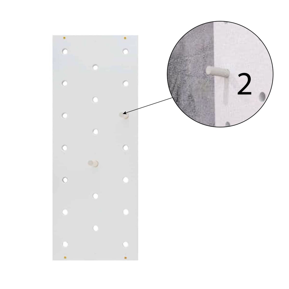 Tablica wspinaczkowa pegboard Drewno