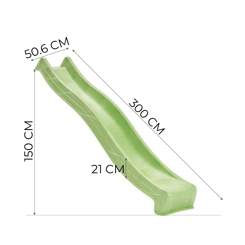 Ślizg zjeżdżalnia fala Tsuri wys. 150 cm Turkusowy, od 3 lat