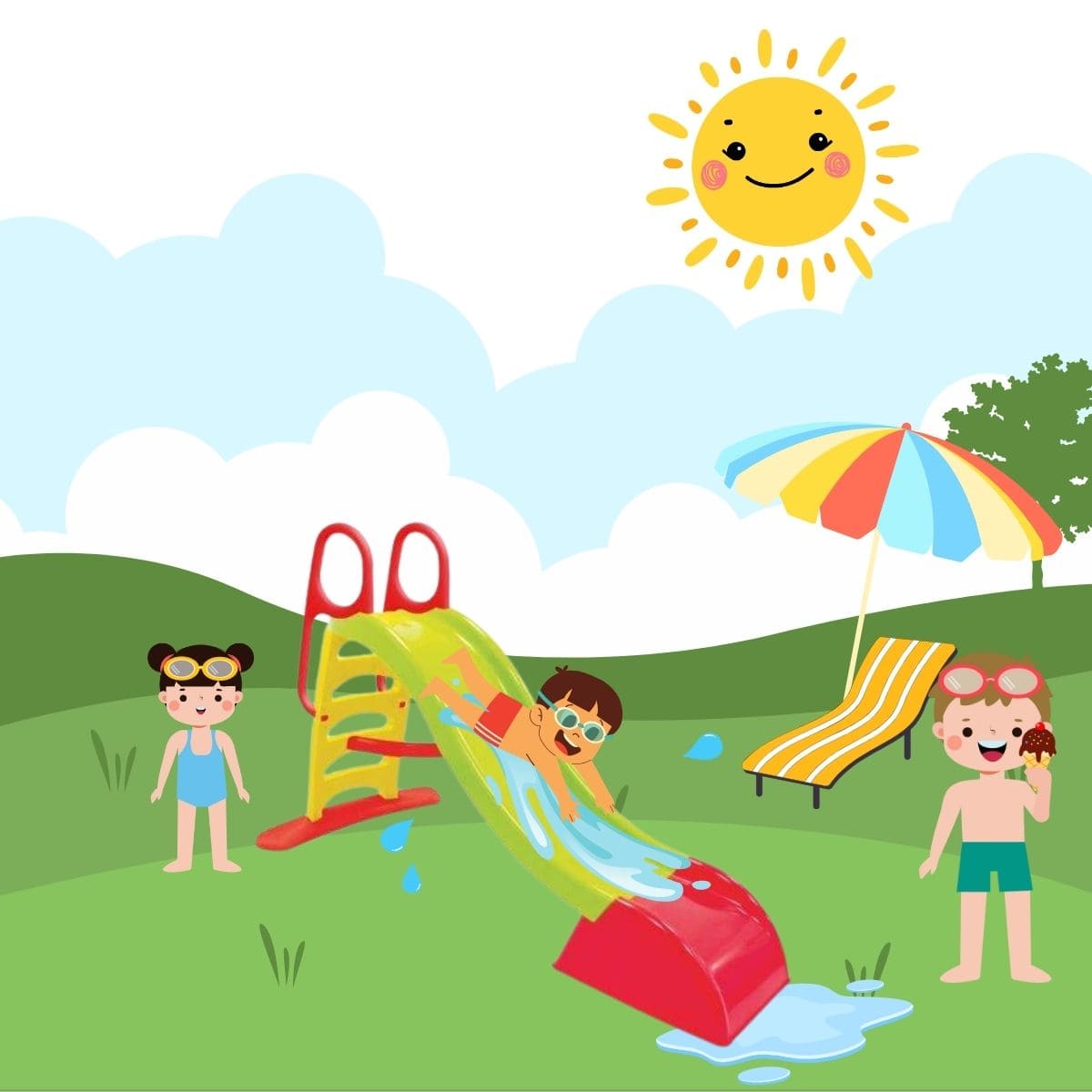 Zjeżdżalnia ogrodowa dla dzieci Summer
